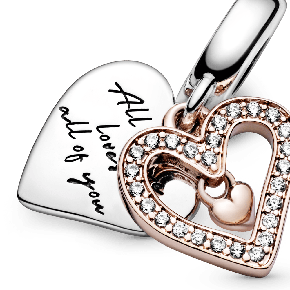 Charm Pendente Cuore Disegnato