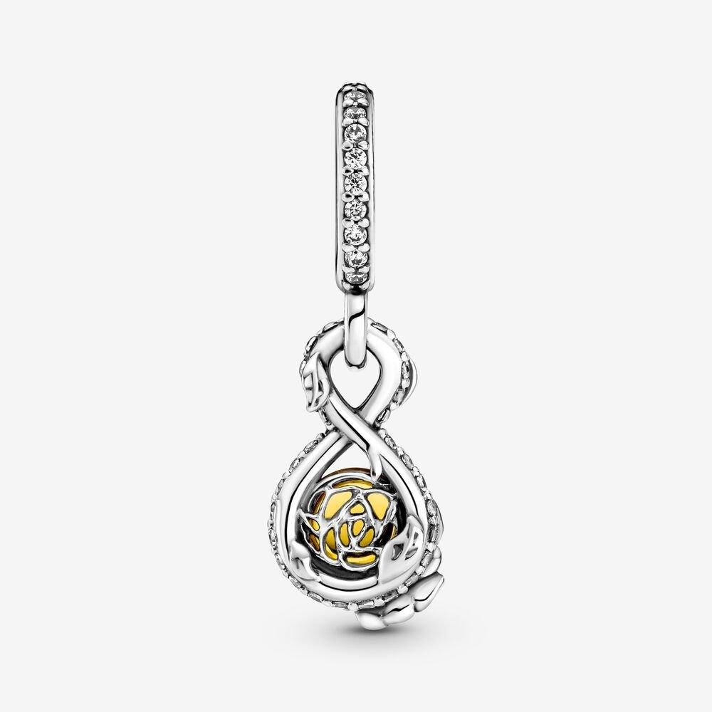 Charm Pendente Disney La Rosa di Belle