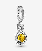 Charm Pendente Disney La Rosa di Belle