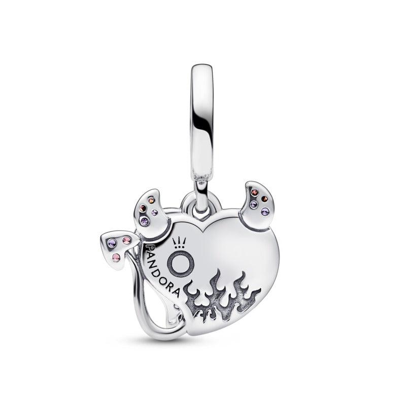 Charm Pendente Doppio Cuore Heart on fire’
