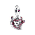 Charm Pendente Doppio Cuore Heart on fire’