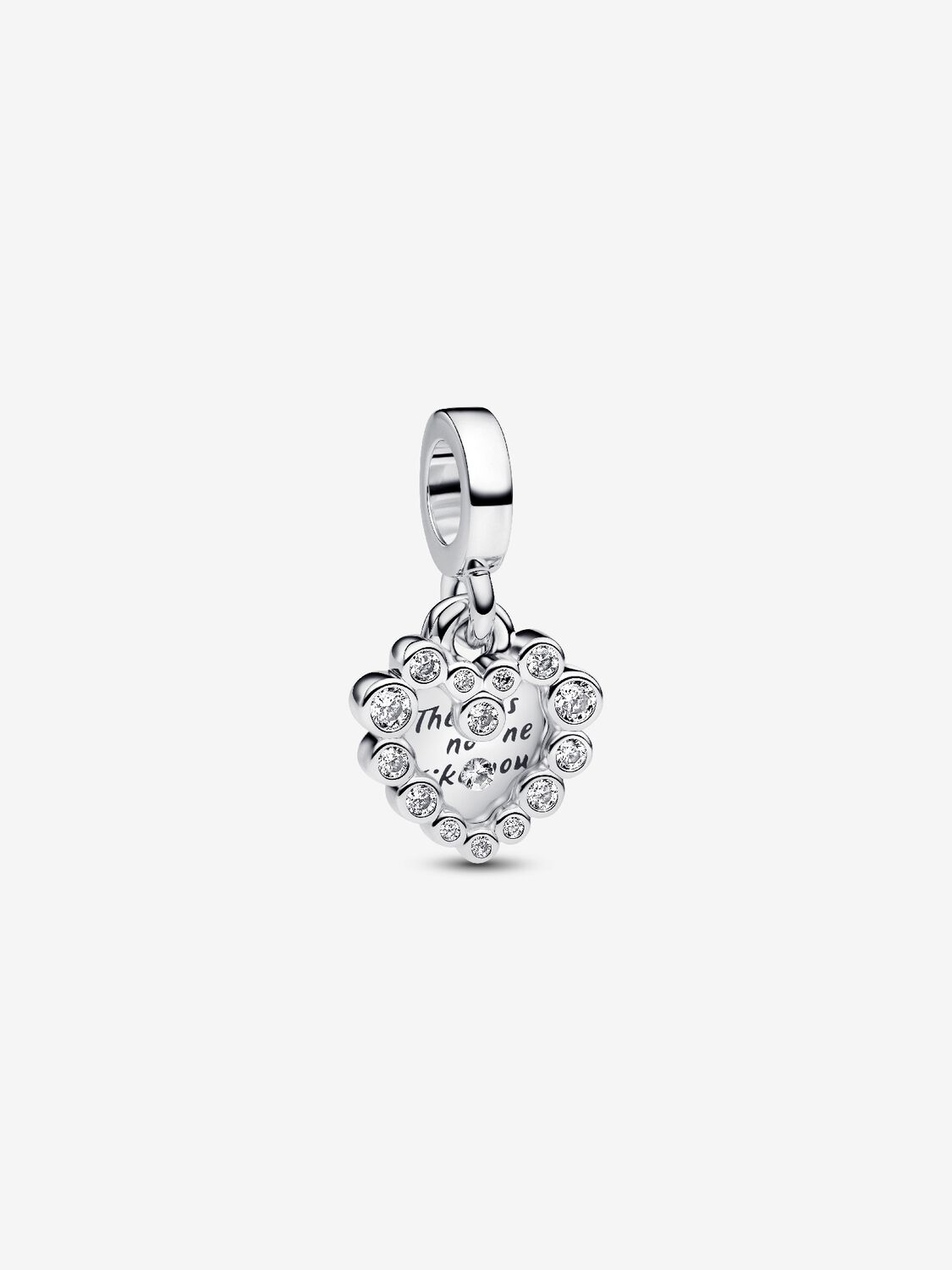 Charm Pendente Doppio Cuore Nessuna come Te - CHARM