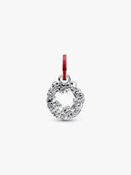 Charm Pendente Doppio Ghirlanda di Natale Argento Sterling 925 - CHARM