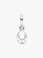 Charm Pendente Doppio Infinito Opalescente Argento Sterling 925 - CHARM