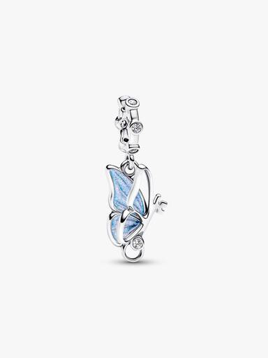 Charm Pendente Farfalla e Chiave ’Unlock Tomorrow’ Argento Sterling 925 - CHARM
