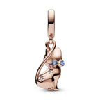 Charm Pendente Gattino con Occhi Scintillanti
