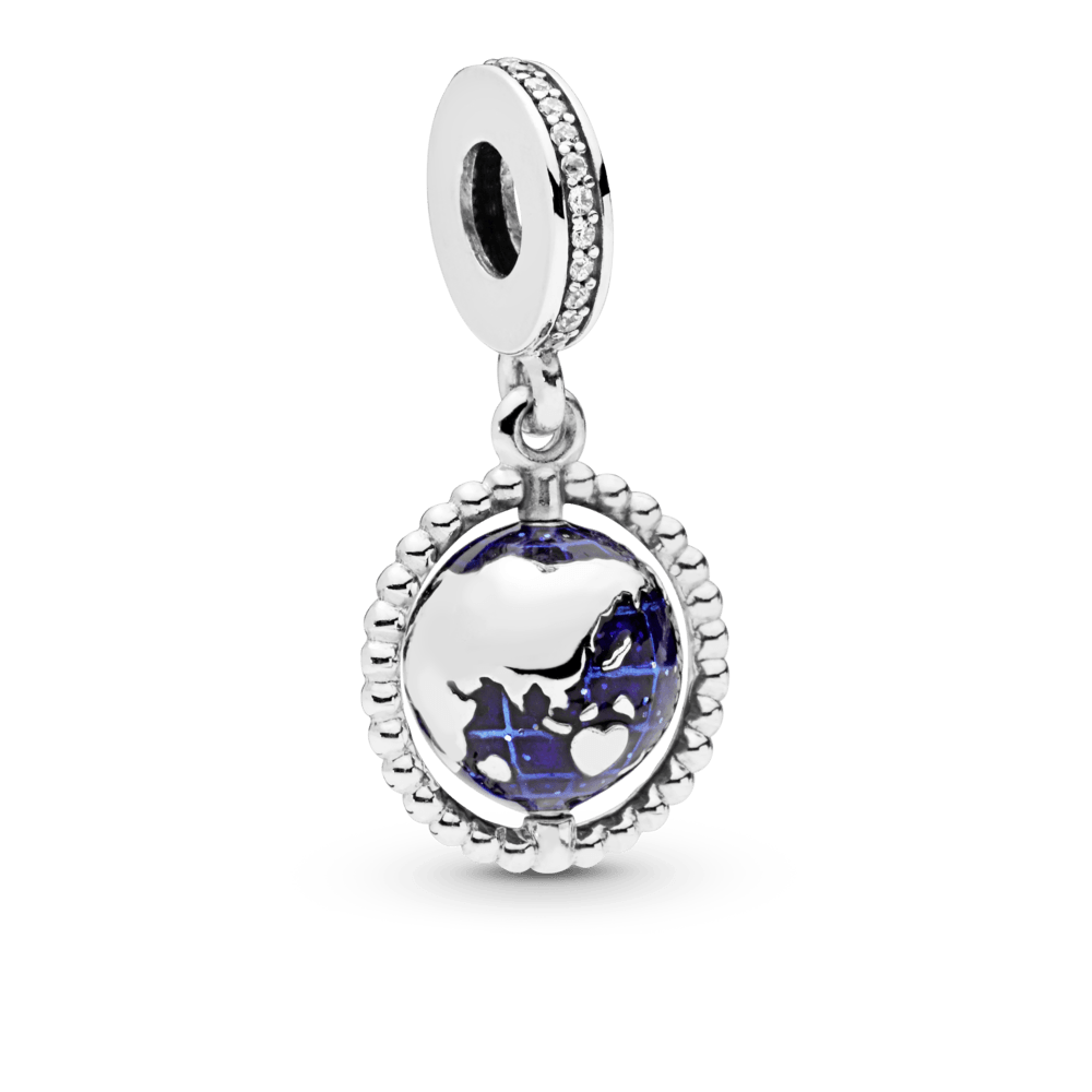 Charm Pendente Globo Girevole