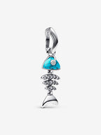 Charm Pendente Lisca Di Pesce Turchese Argento Sterling 925 - CHARM