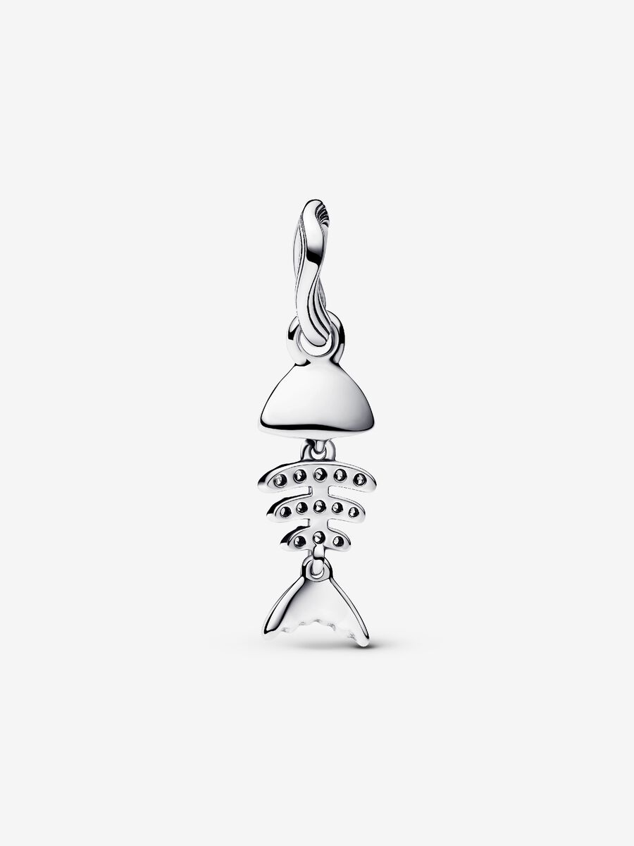 Charm Pendente Lisca Di Pesce Turchese Argento Sterling 925 - CHARM