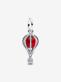Charm Pendente Mongolfiera Rossa Argento Sterling 925 - CHARM