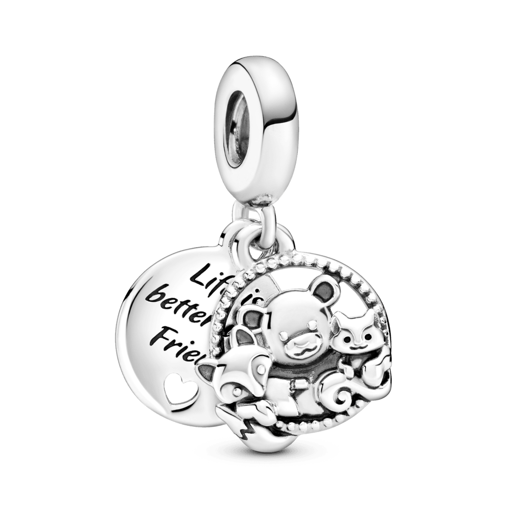 Charm Pendente Orso, Volpe e Scoiattolo