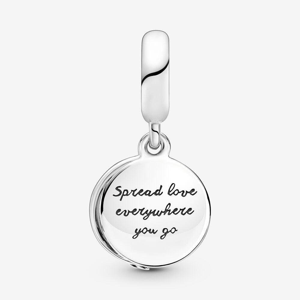 Charm Pendente Piuma Pavè