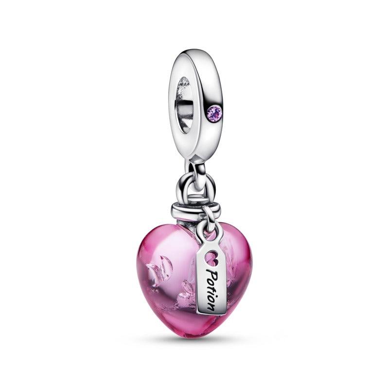 Charm pendente Pendente Pozione Amore in Vetro di Murano