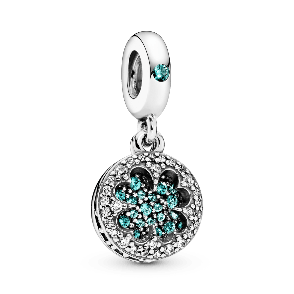 Charm Pendente Quadrifoglio Verde