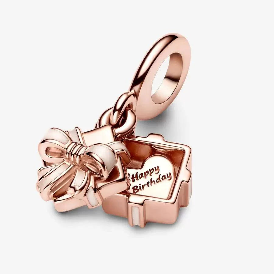 Charm Pendente Regalo "Happy Birthday"