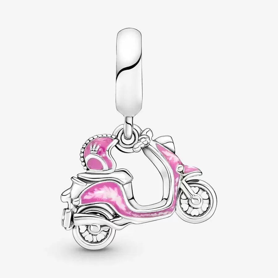 Charm Pendente Scooter Rosa