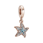 Charm Pendente Stella Marina Blu