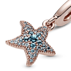 Charm Pendente Stella Marina Blu