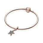 Charm Pendente Stella Marina Blu