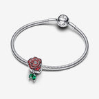 Charm Rosa Scintillante Rossa - CHARM