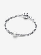 Charm Sfera con Perla Artificiale Argento Sterling 925 - CHARM