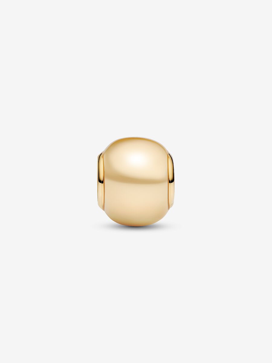 Charm Sfera con Perla Artificiale Placcatura in Oro 14k - CHARM
