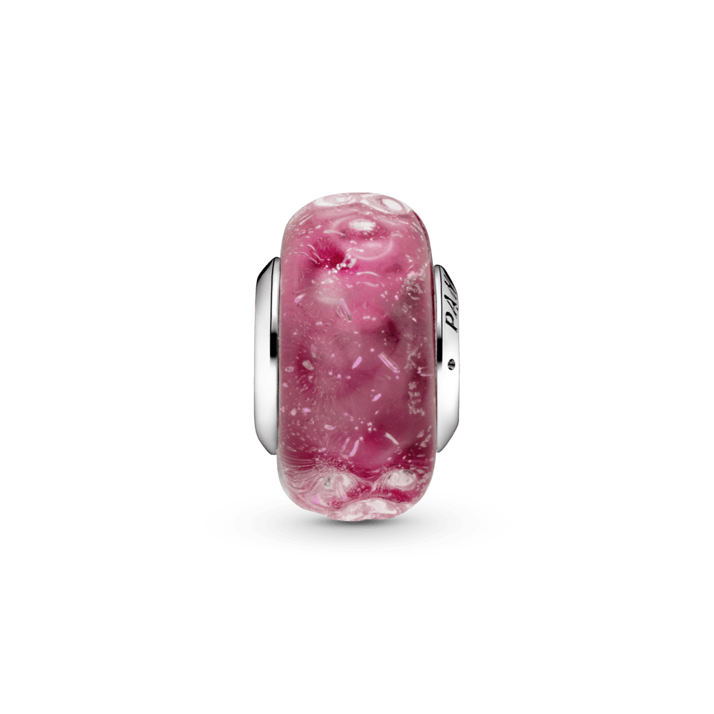 Charm Vetro di Murano Fantasia Rosa