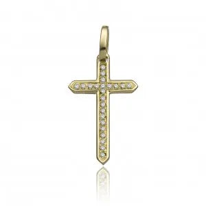 Ciondolo Croce in Oro con Diamanti - ciondoli