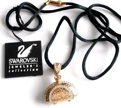 CIONDOLO SWAROVSKI A FORMA BORSA VINTAGE - COLLANA