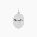 Ciondolo tondo con frase famiglia FAMIGLIA | VITA