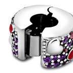 Clip Cuori Asimmetrici Con Pavé