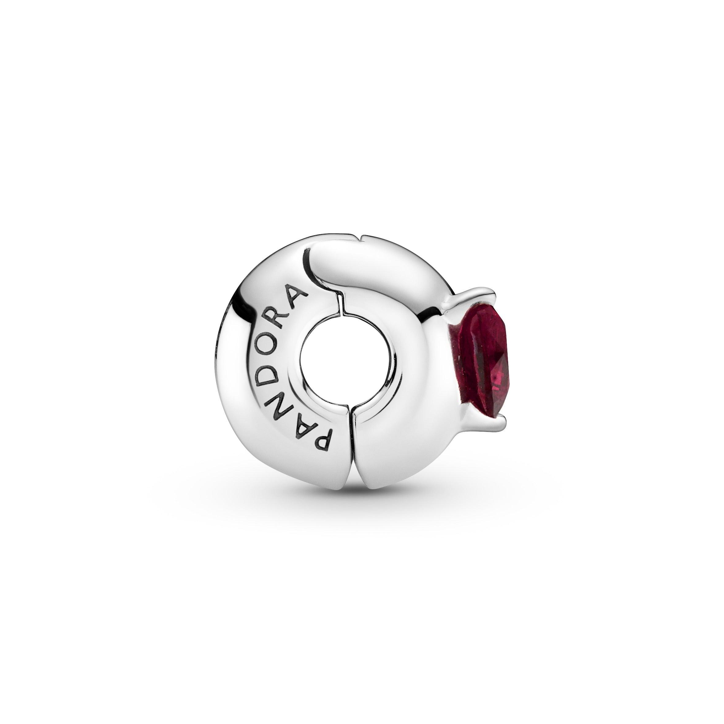 Clip Solitario Cuore rosso