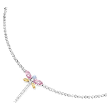 Collana a Y Ariana Grande x Swarovski Taglio misto Libellula Multicolore Placcato rodio - COLLANA