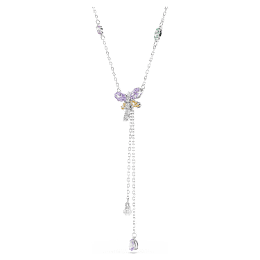 Collana a Y Ariana Grande x Swarovski Taglio misto Libellula Multicolore Placcato rodio - COLLANA