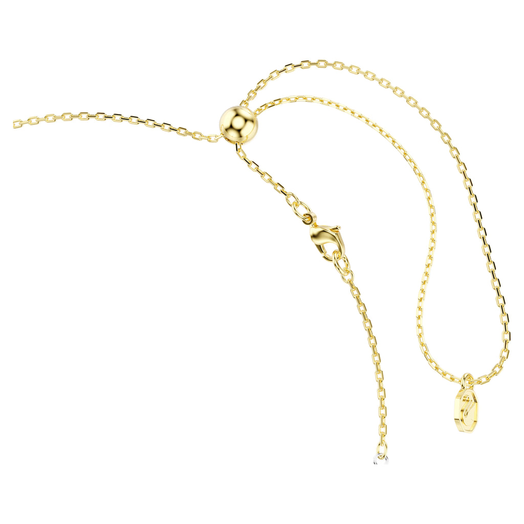 Collana a Y Hyperbola Taglio Round, Nodo, Bianco, Mix di finiture