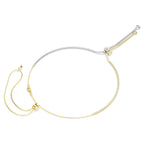 Collana a Y Hyperbola Taglio Round, Nodo, Bianco, Mix di finiture