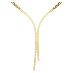 Collana a Y Matrix Taglio Round, Bianco, Finitura oro 18K