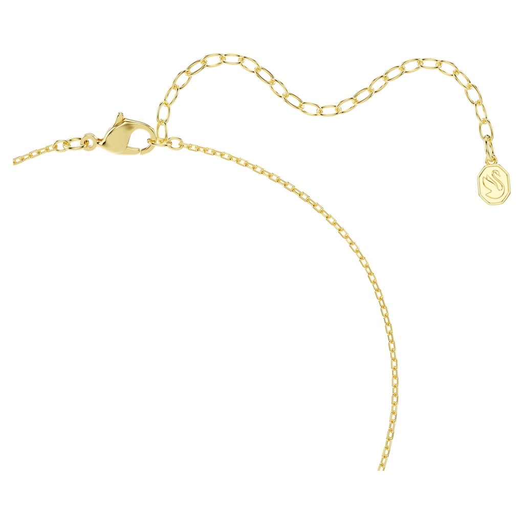 Collana a Y Mesmera Taglio misto, Bianco, Finitura oro 18K