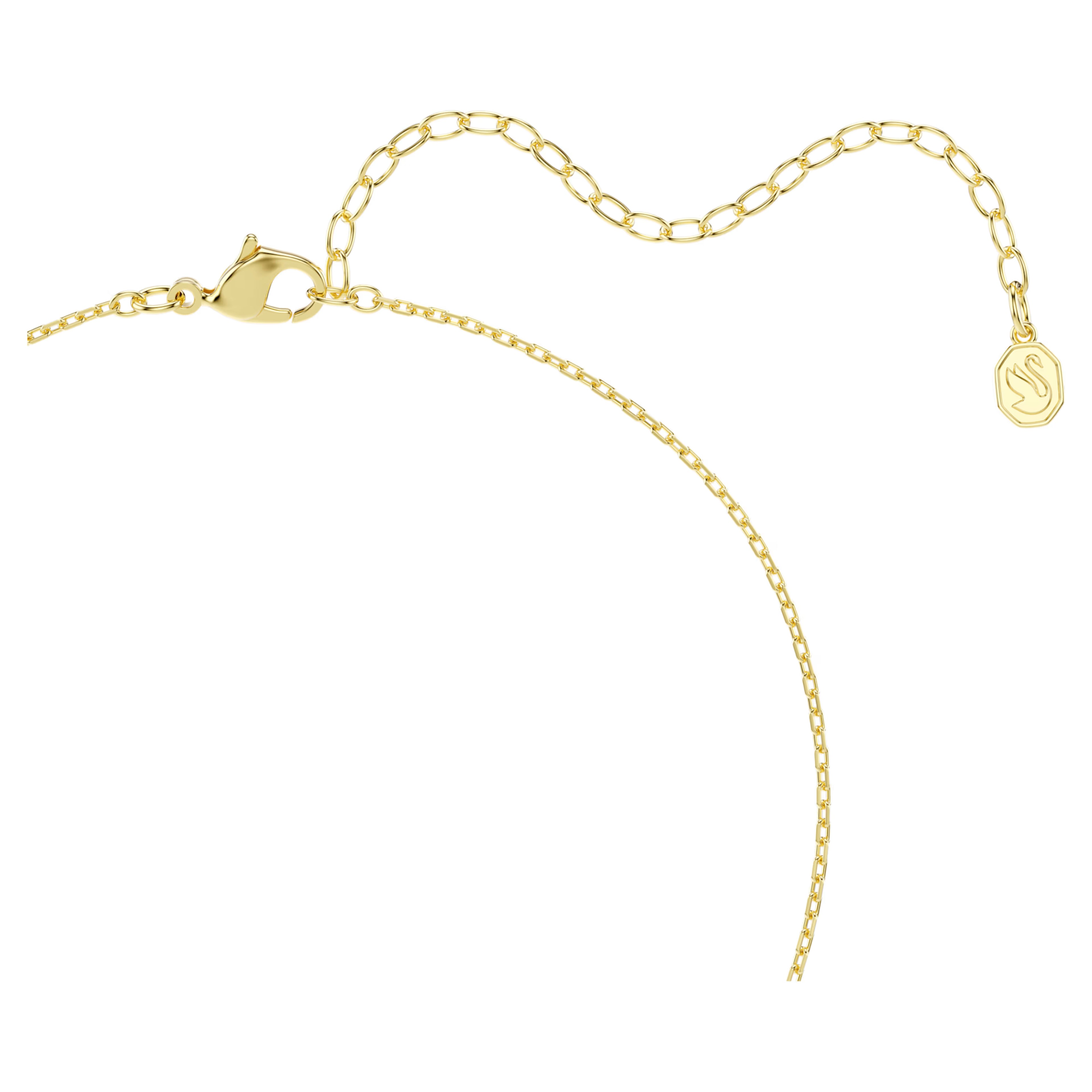 Collana a Y Mesmera Taglio misto, Bianco, Finitura oro 18K