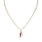 Collana Amore Cornetto Piatto Rosè