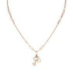 Collana Amore Lucchetto e Chiave Rosè