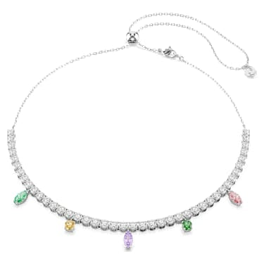 Collana Ariana Grande x Swarovski Taglio misto Multicolore Placcato rodio - COLLANA
