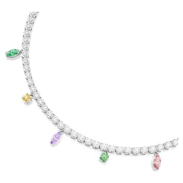 Collana Ariana Grande x Swarovski Taglio misto Multicolore Placcato rodio - COLLANA