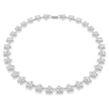 Collana Ariana Grande x Swarovski Taglio Round Fiore Bianca Placcato rodio - COLLANA