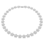 Collana Ariana Grande x Swarovski Taglio Round Fiore Bianca Placcato rodio - COLLANA