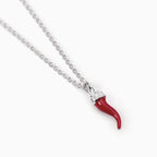 Collana con Cornetto Rosso Porta Fortuna