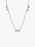 Collana con Fiocchi Luminosi Argento Sterling 925 - COLLANA