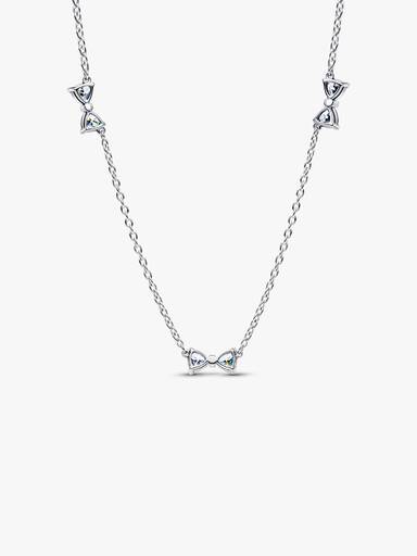 Collana con Fiocchi Luminosi Argento Sterling 925 - COLLANA