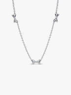 Collana con Fiocchi Luminosi Argento Sterling 925 - COLLANA