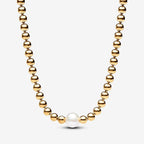 Collana con Perla d’Acqua Dolce Coltivata e Sfere